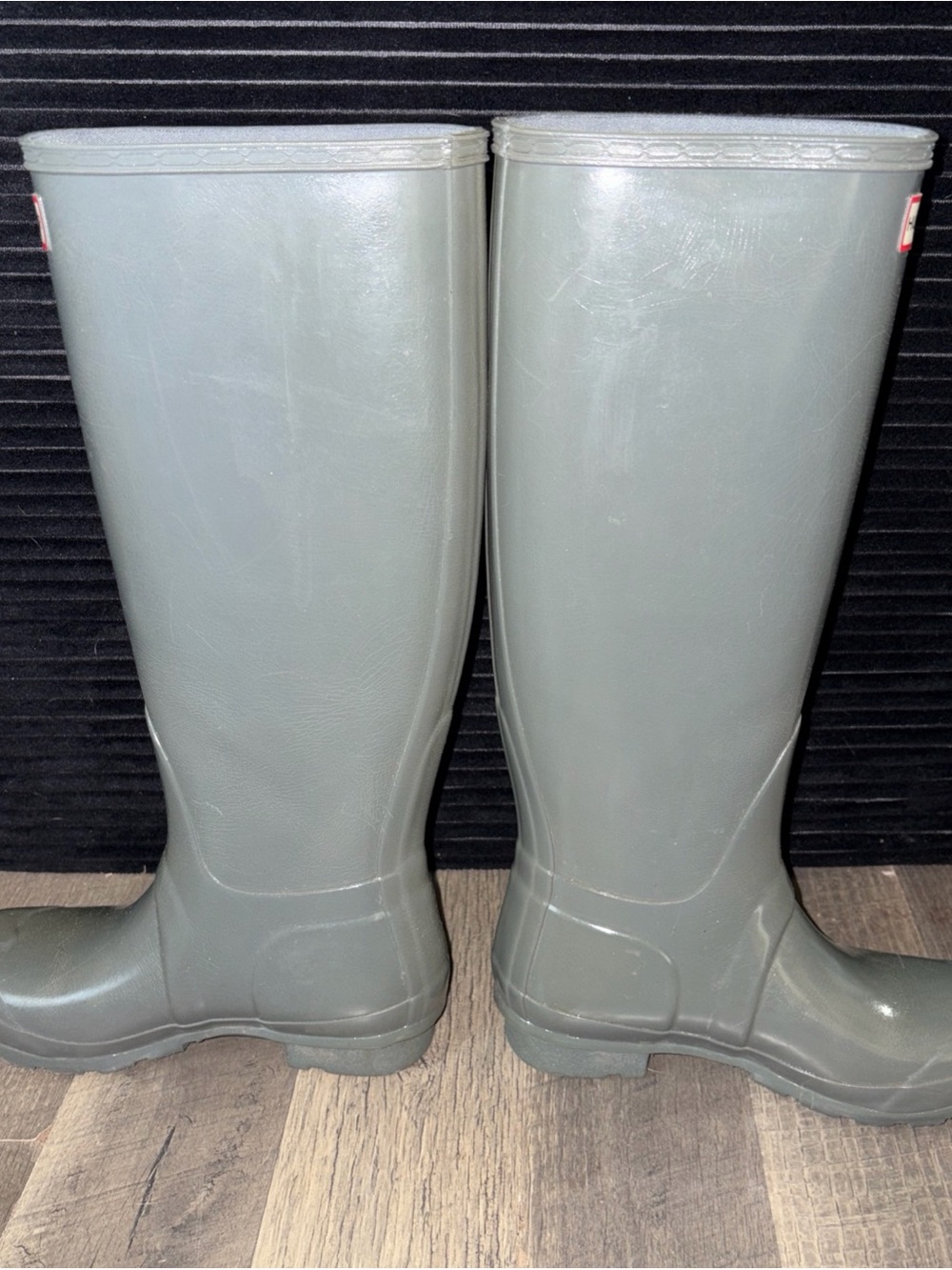 Hunter Original Tall Womens Size 5 Green Outdoor Waterproof Knee High Rain Boots - Picture 4 of 7
